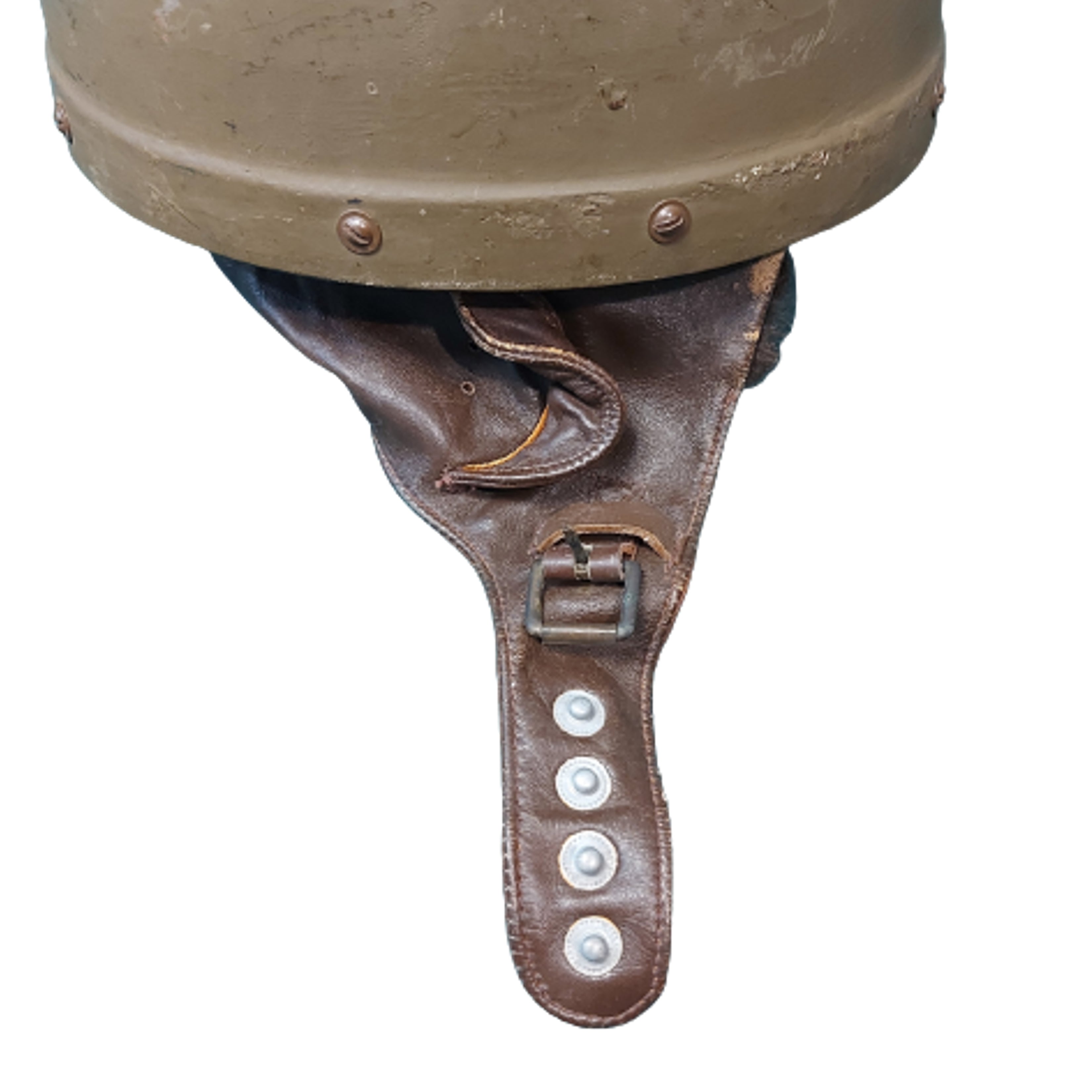 WW2 Canadian Dispatch Riders Fiber Helmet C-Broadarrow – Canadian ...