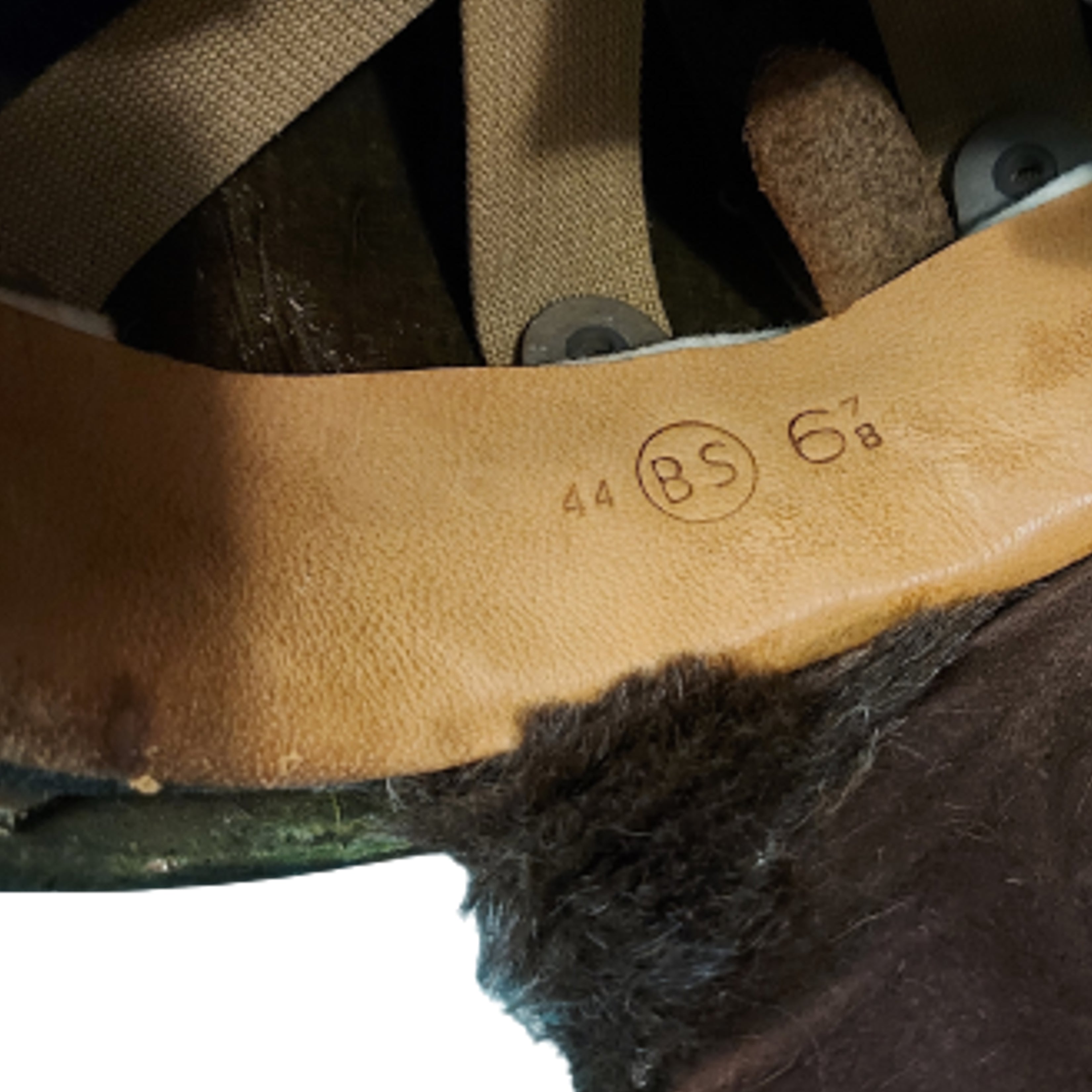 WW2 Canadian Dispatch Riders Fiber Helmet C-Broadarrow – Canadian ...