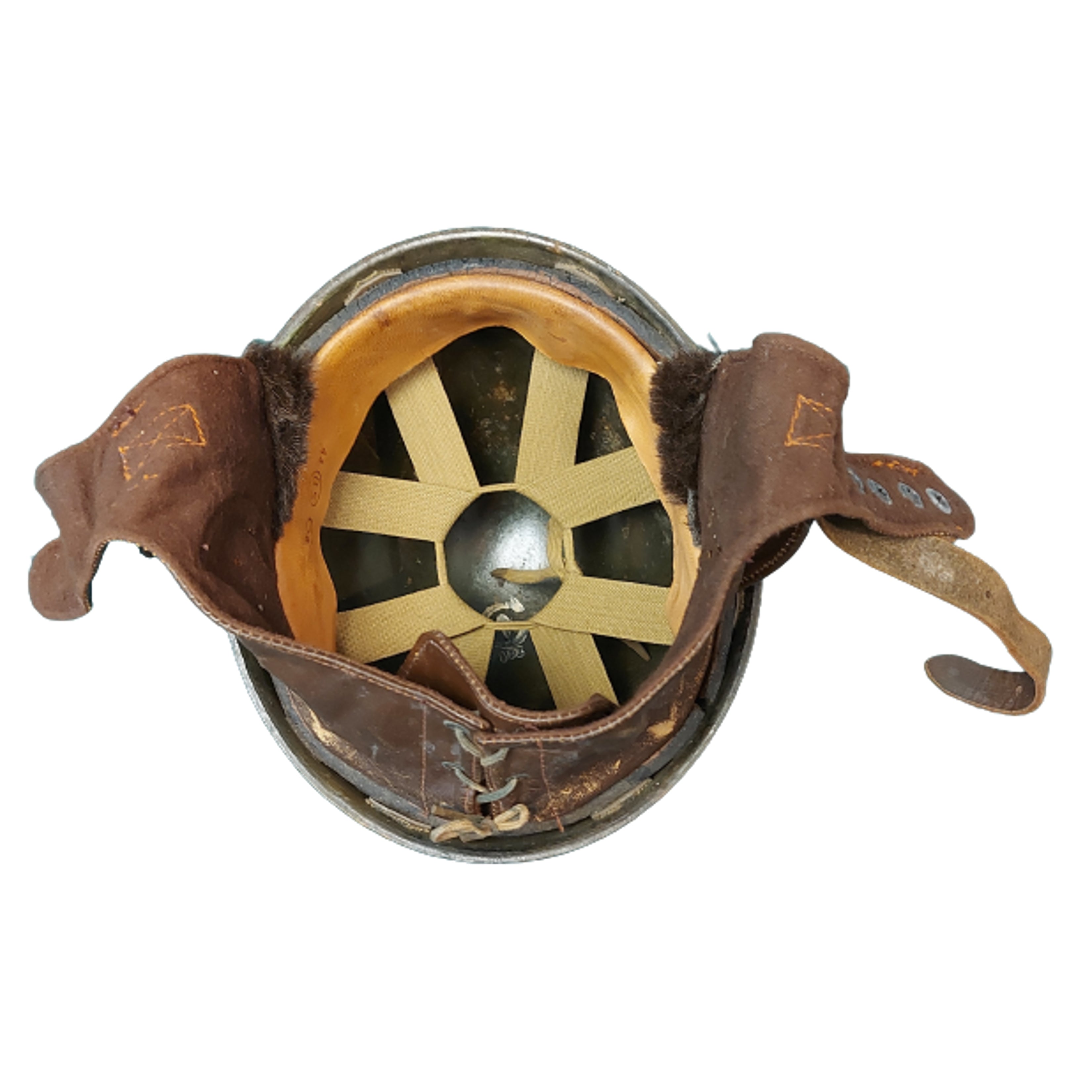 WW2 Canadian Dispatch Riders Fiber Helmet C-Broadarrow – Canadian ...