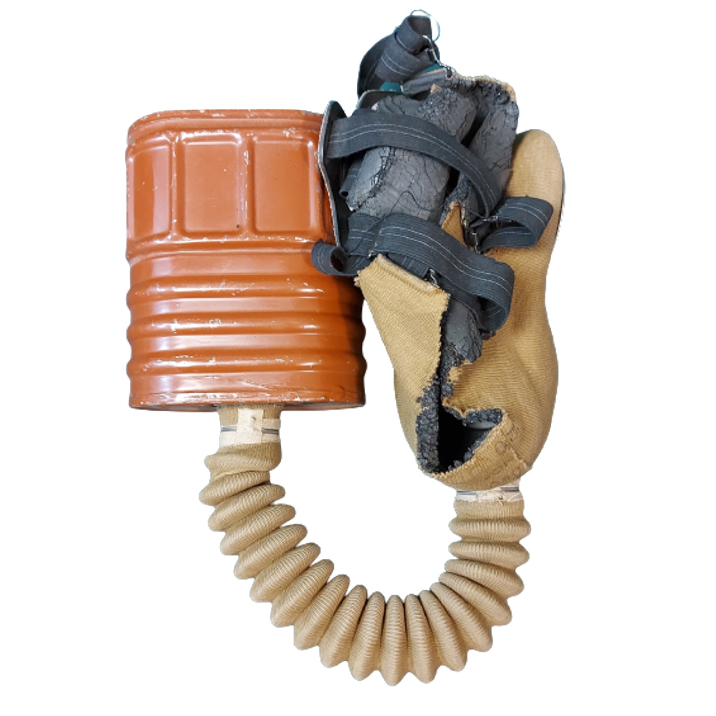 WW2 Canadian Gas Mask And Carrier - Named With Service Number