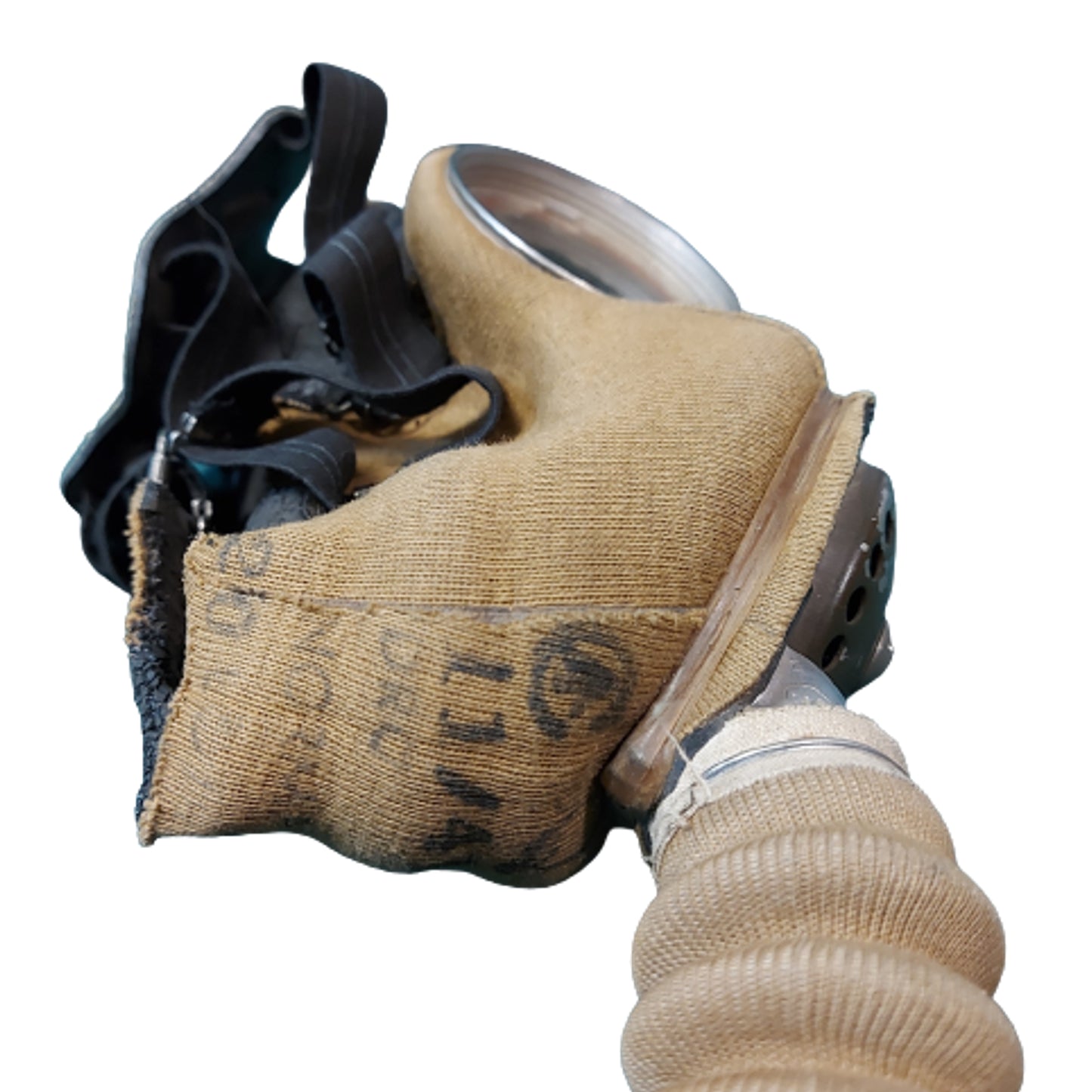 WW2 Canadian Gas Mask And Carrier - Named With Service Number