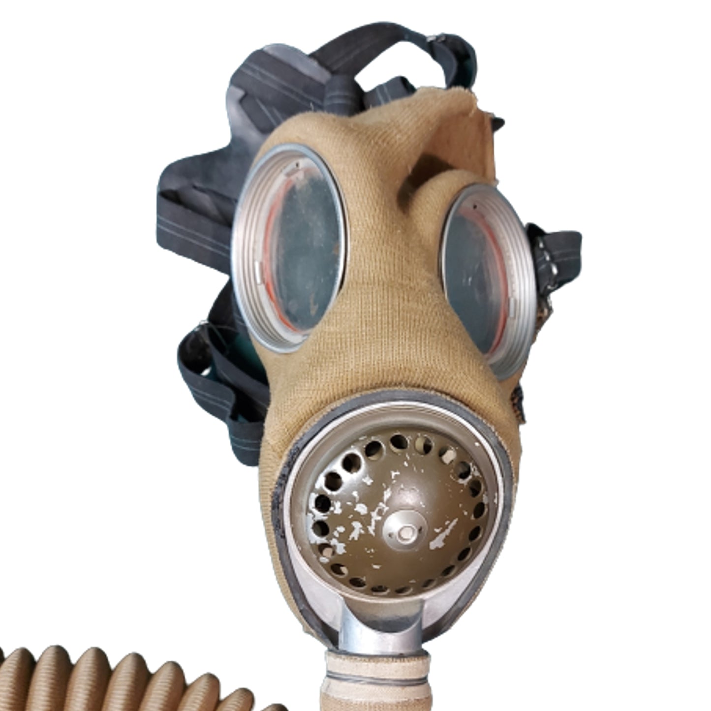 WW2 Canadian Gas Mask And Carrier - Named With Service Number