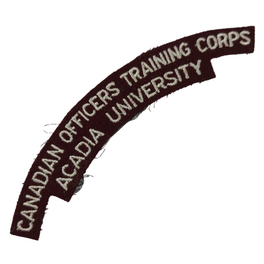 COTC Acadia University Cloth Shoulder Title