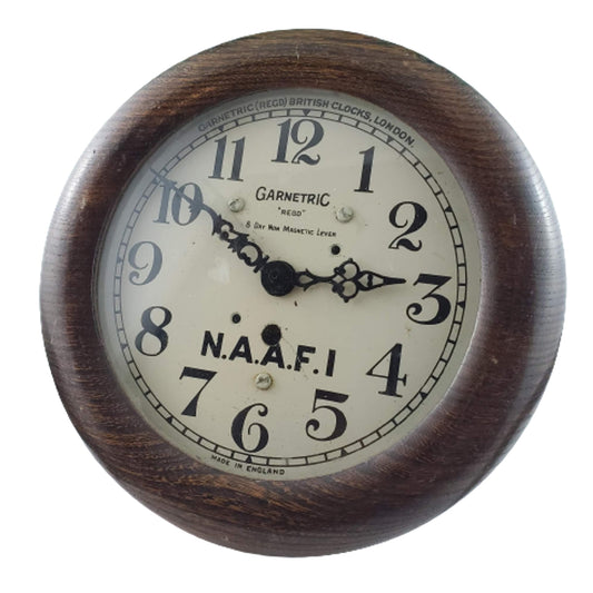 WW2 British N.A.A.F.I. Wall Clock