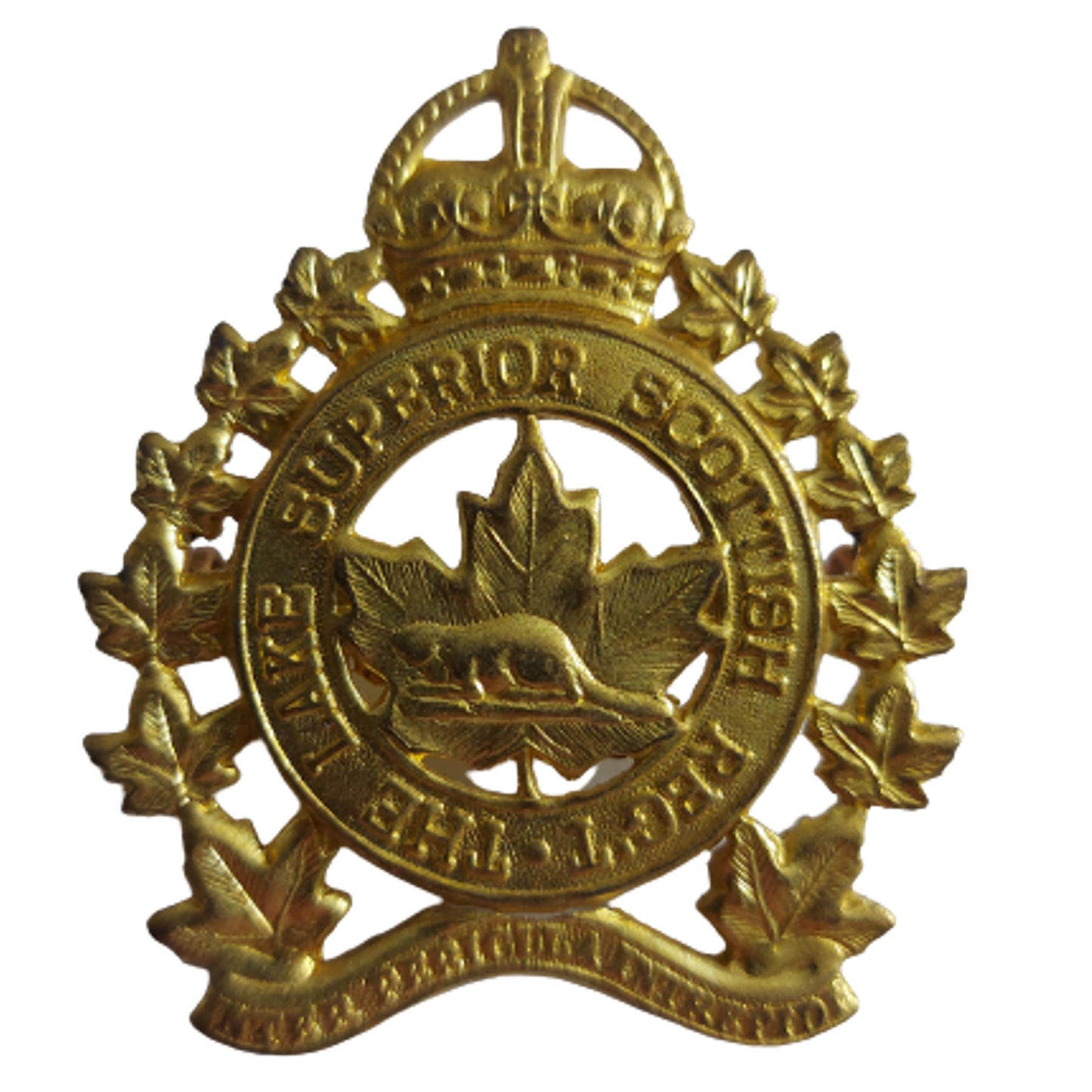 WW2 Canadian Lake Superior Scottish Regiment Cap Badge