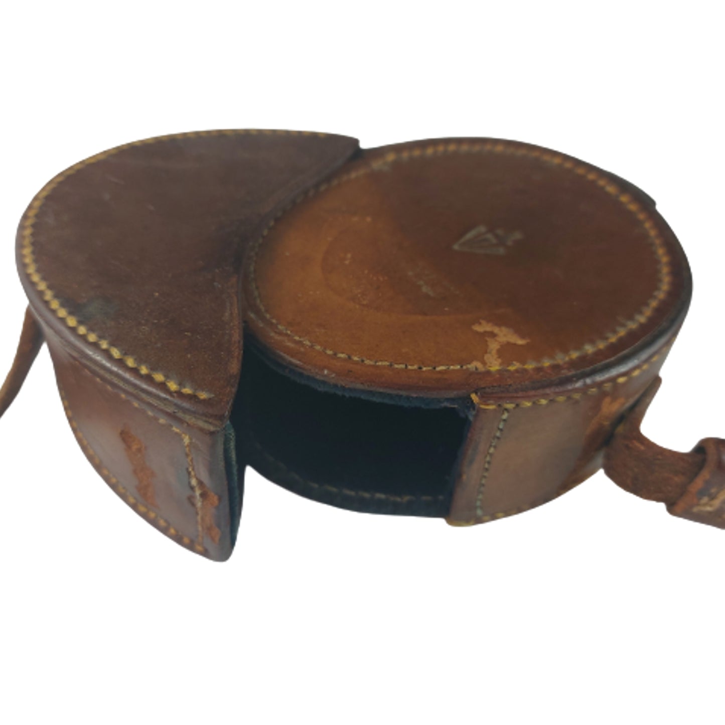 WW1 British Officer's Field Compass With Leather Carrier 1918