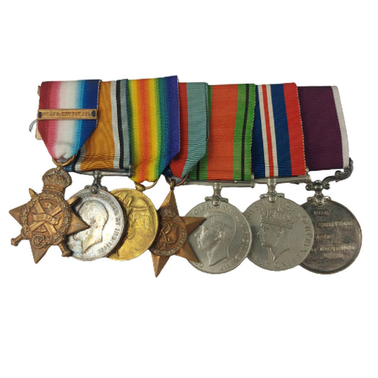 WW1-WW2 British Medal Set - 1st Devonshire Regiment