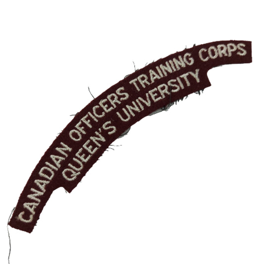 COTC Queen's University Cloth Shoulder Title