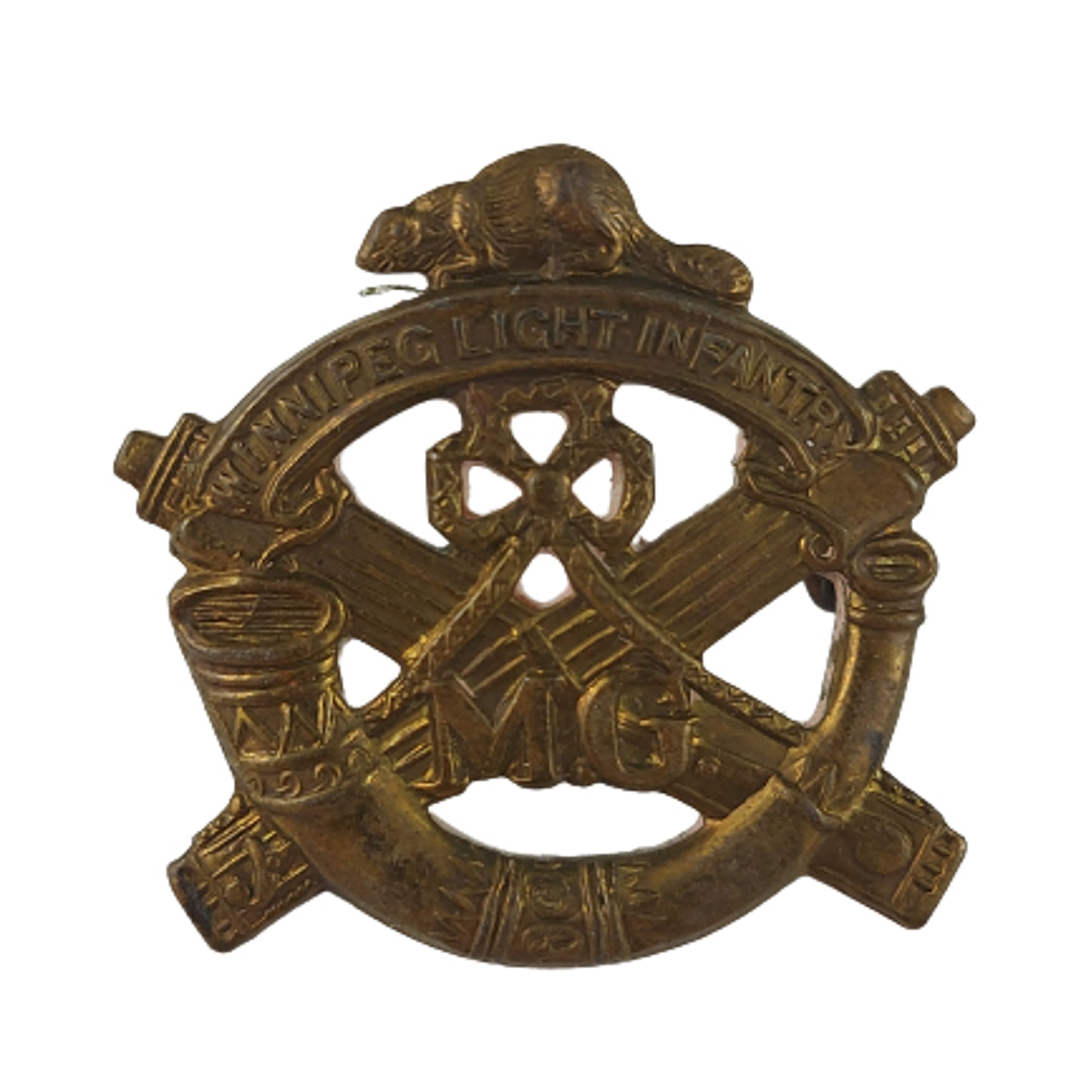 1922 WLI Winnipeg Light Infantry MG Collar Badge