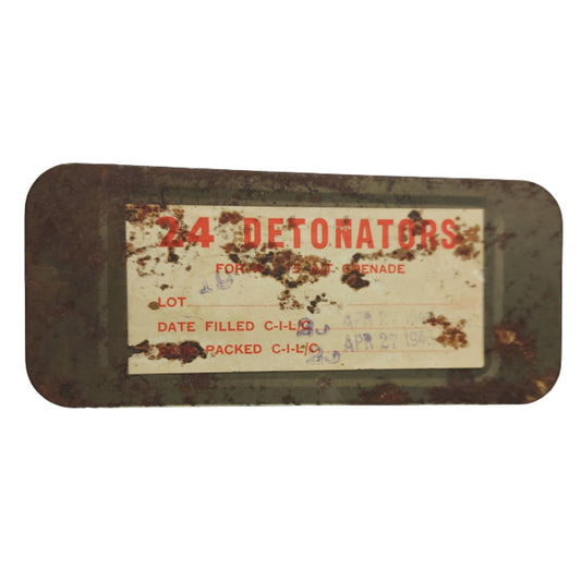 WW2 Number 75 A/T Detonator Tin