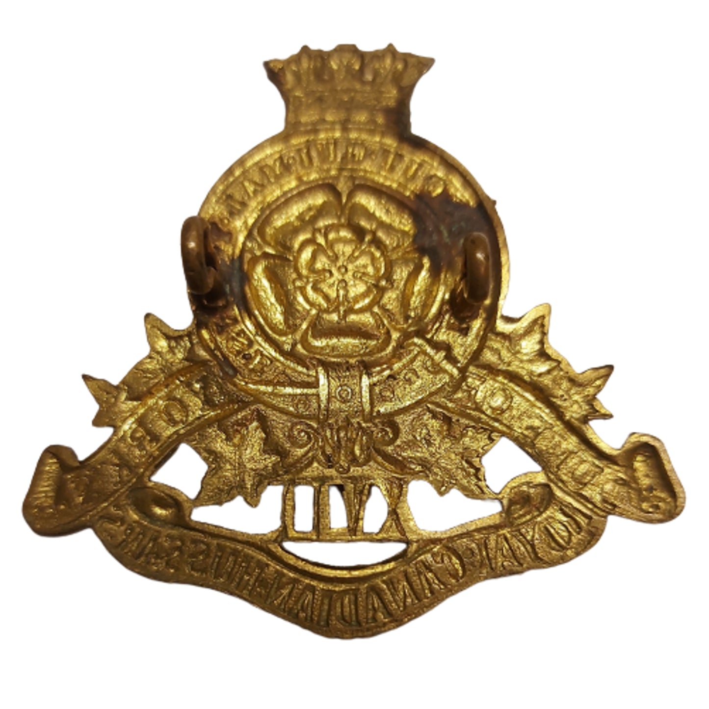 WW2 17th Duke of York's Royal Canadian Hussars Cap Badge