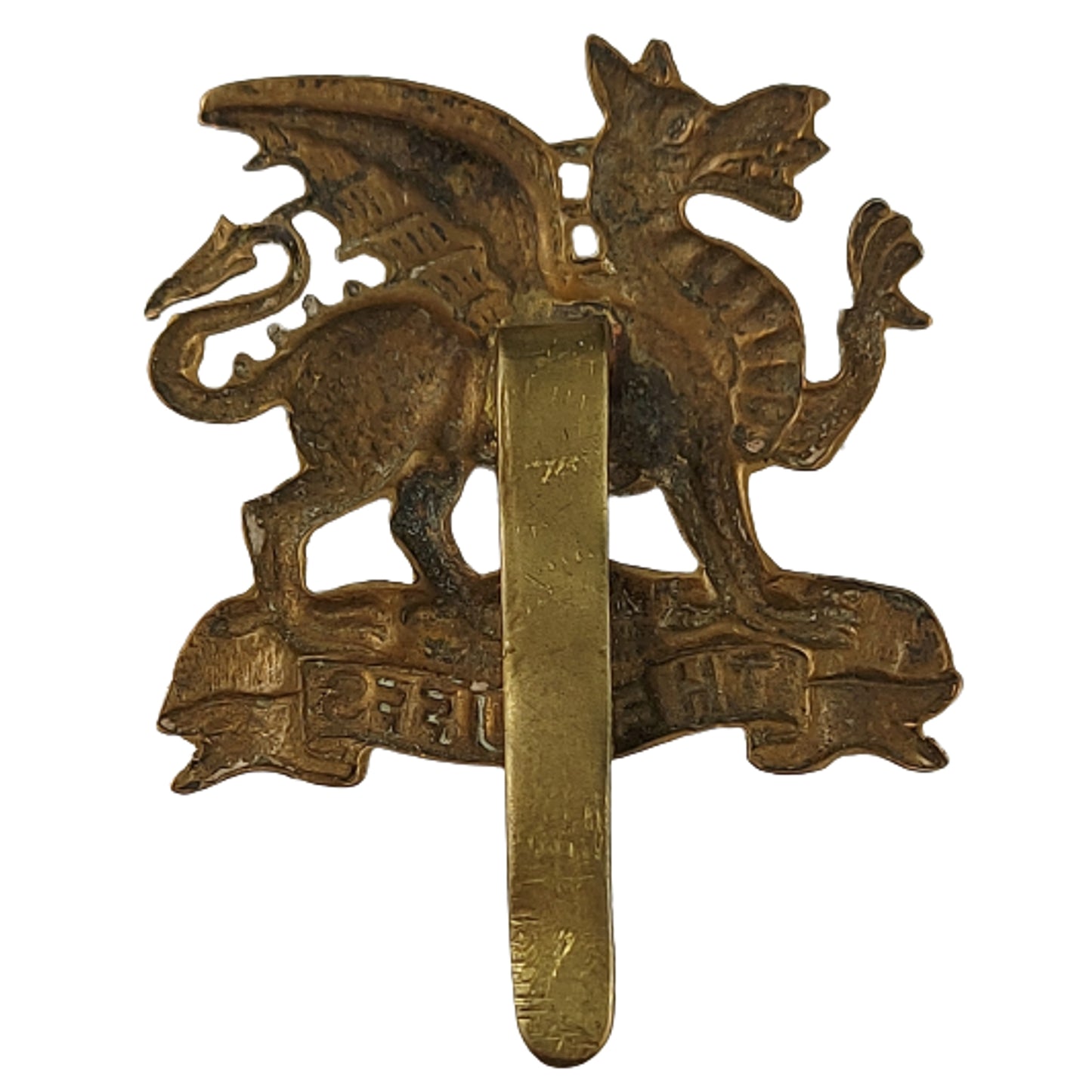 WW1 British BEF Buff Regiment Cap Badge