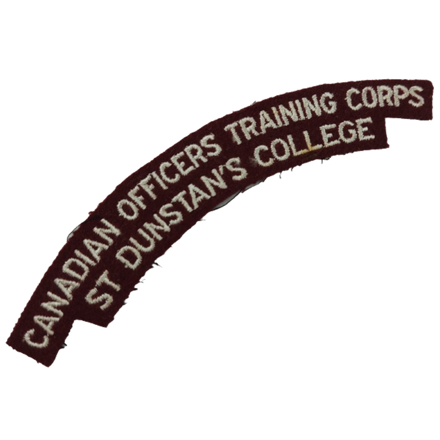 COTC St. Dunstan's University Cloth Shoulder Title