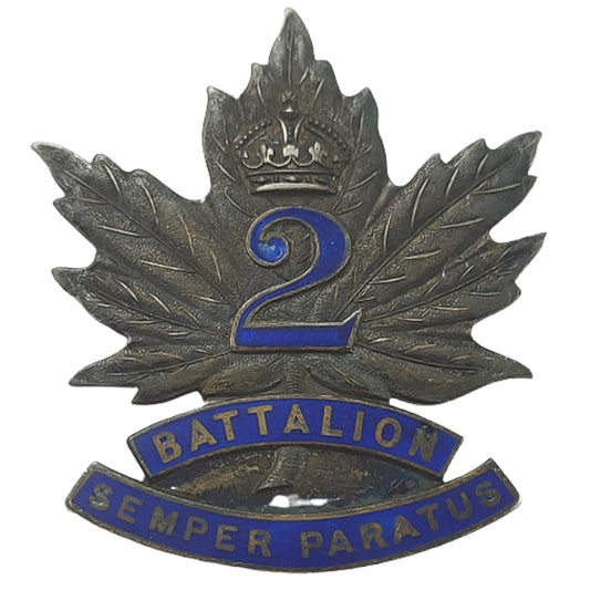 WW1 Canadian 2nd Battalion Officer's Cap Badge - Eastern Ontario Regiment