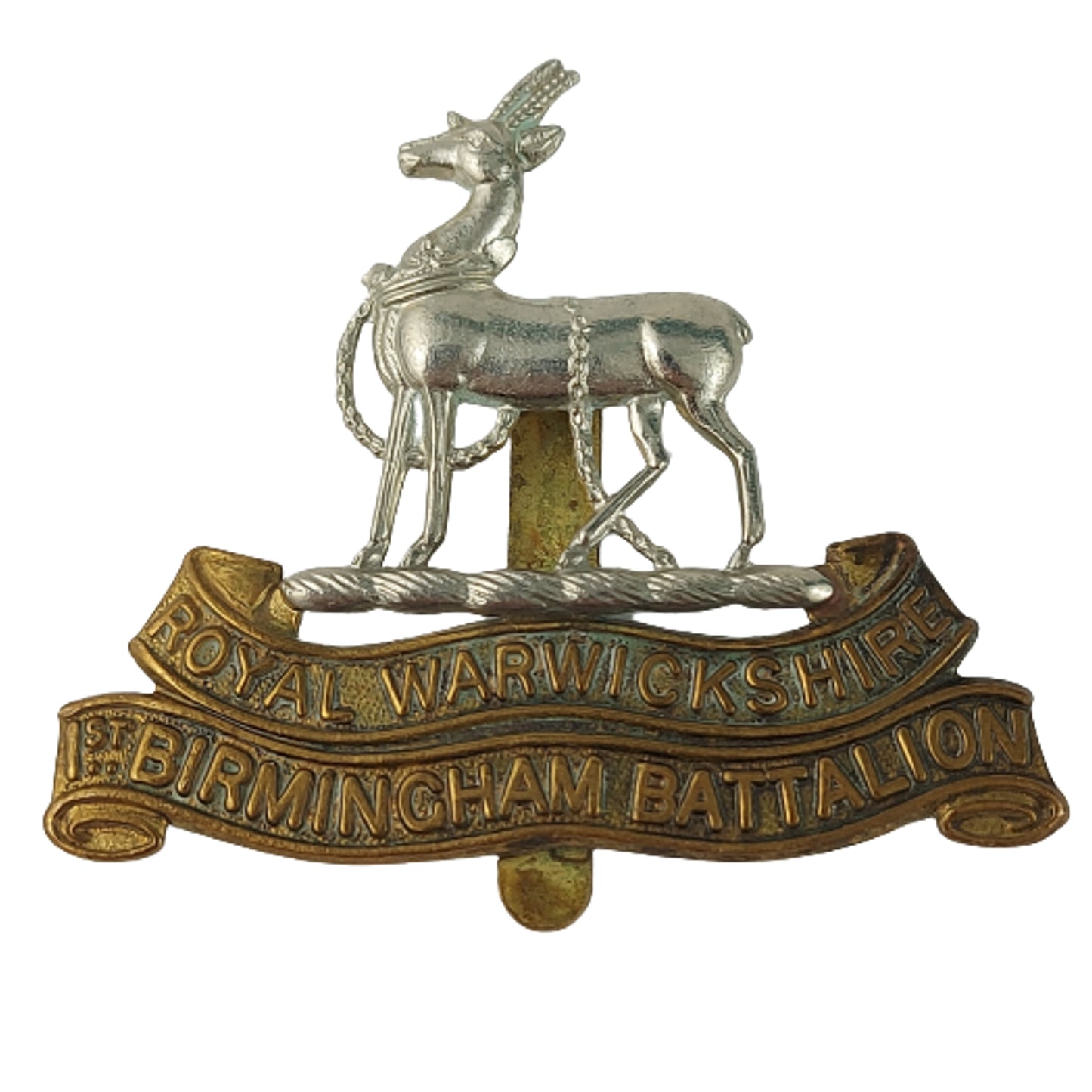 WW1 British Royal Warwickshire 1st Birmingham Battalion Cap Badge