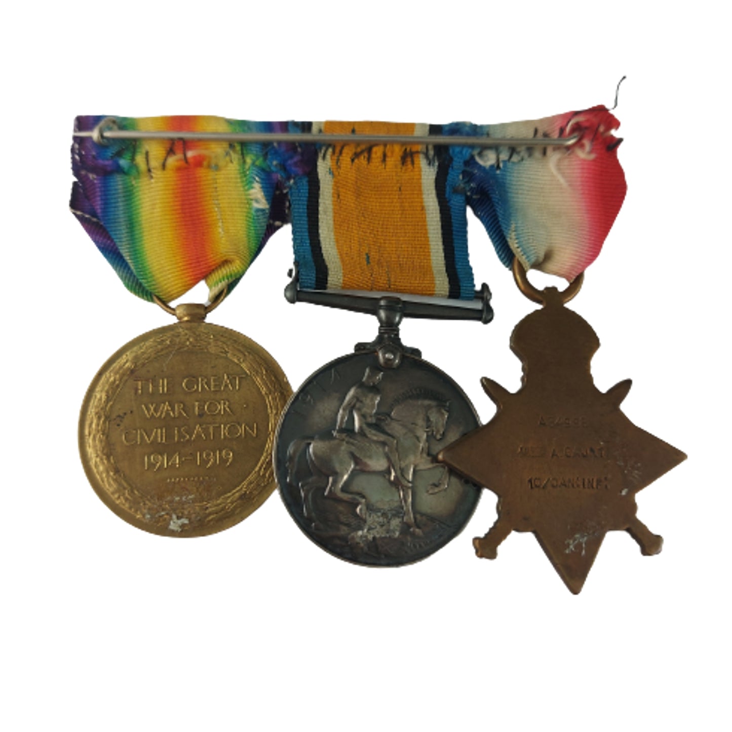 WW1 Canadian Medal Trio 10th Battalion