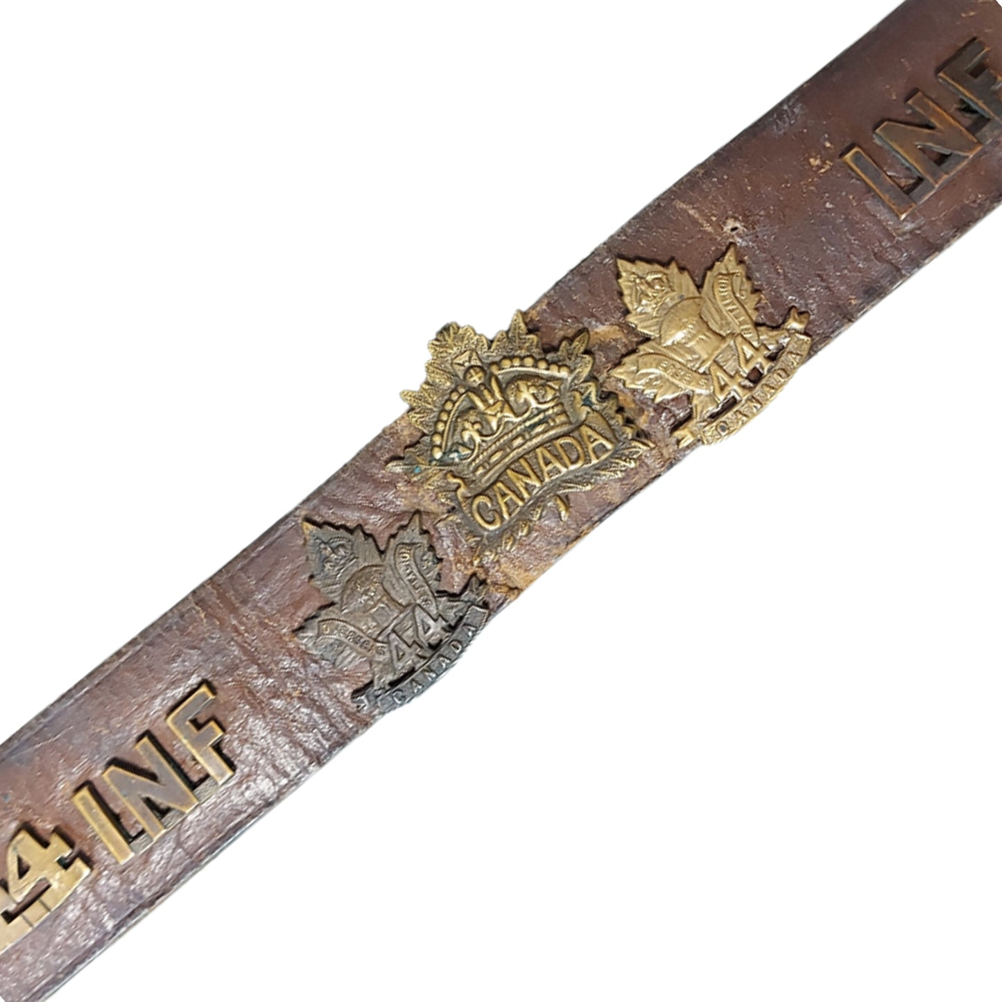 WW1 Canadian 44th Battalion Souvenir Badge Belt