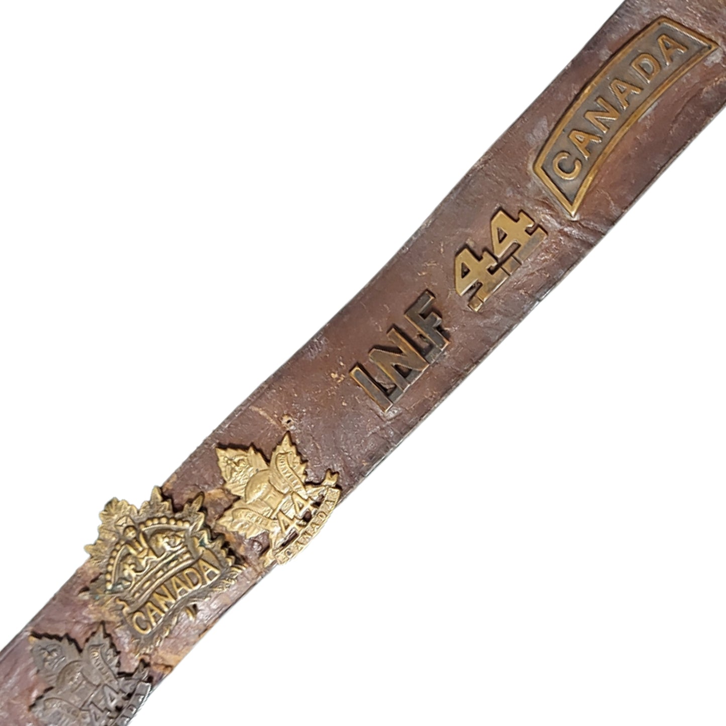 WW1 Canadian 44th Battalion Souvenir Badge Belt