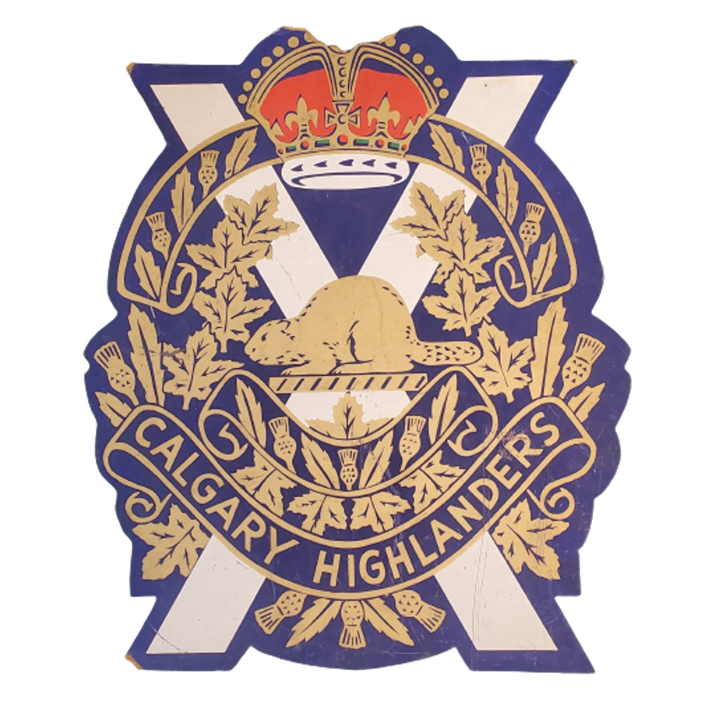 WW2 Calgary Highlanders Barracks Plaque