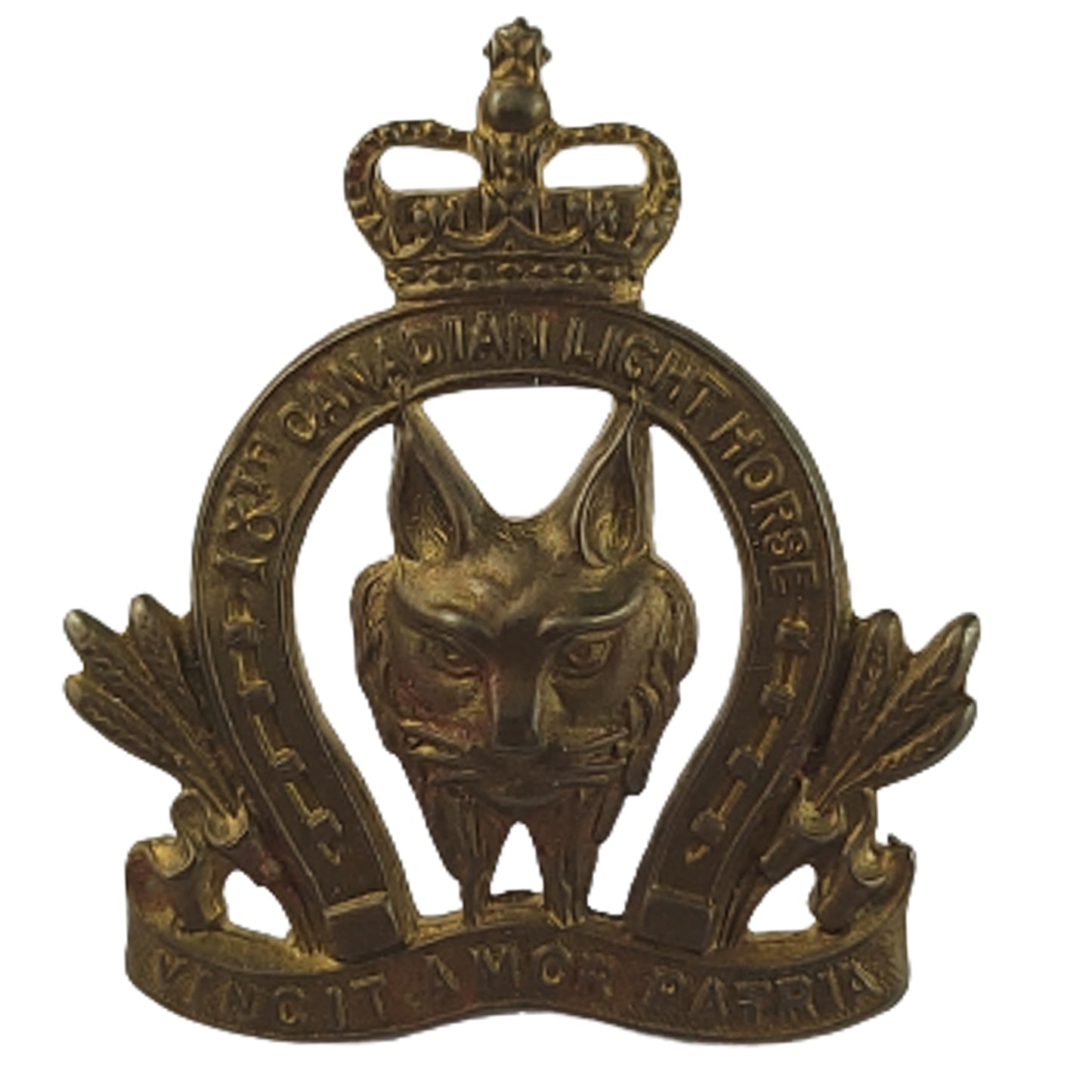 WW2 18th Canadian Light Horse Collar Badge