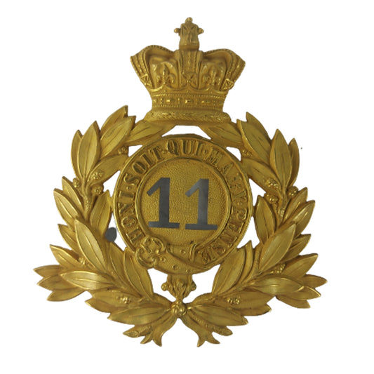 British Victorian 11th Regiment of Foot Officer's Shako Badge