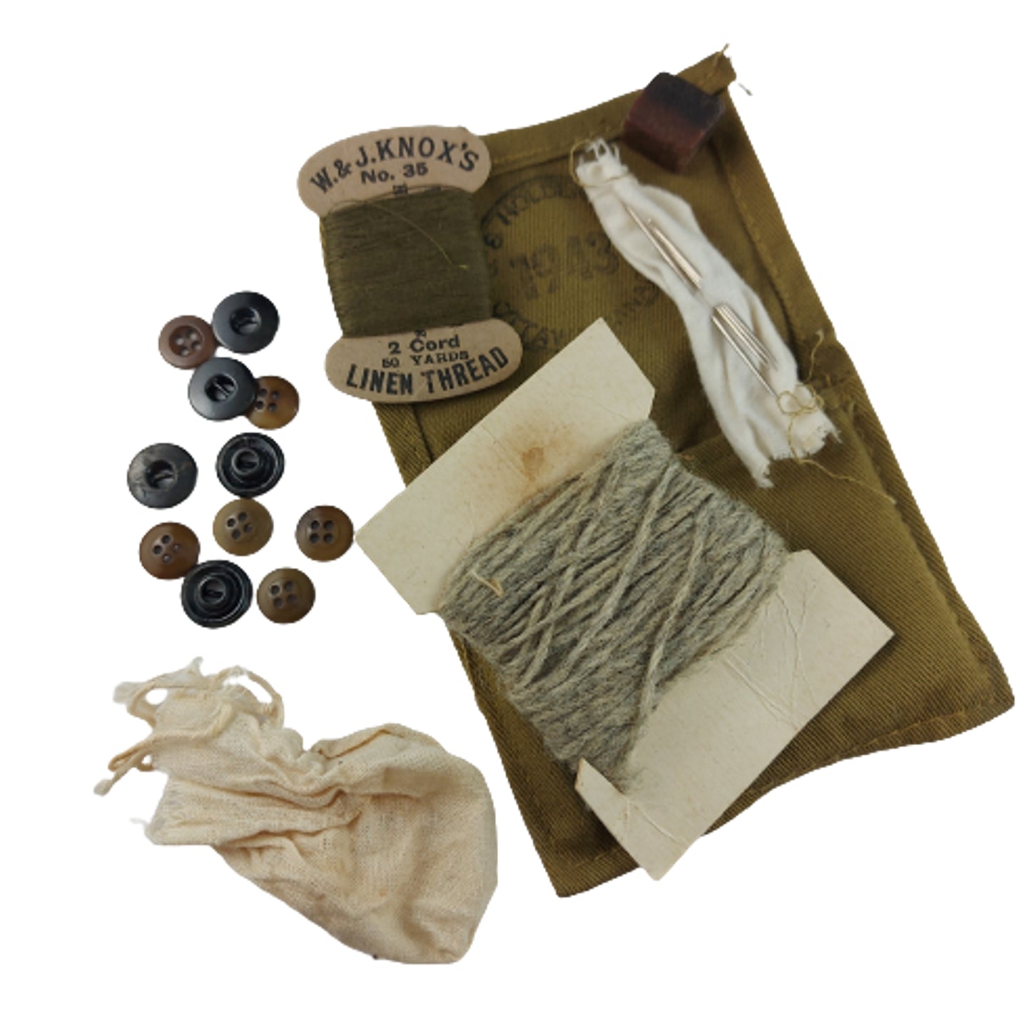 WW2 Canadian Housewife Kit With Contents