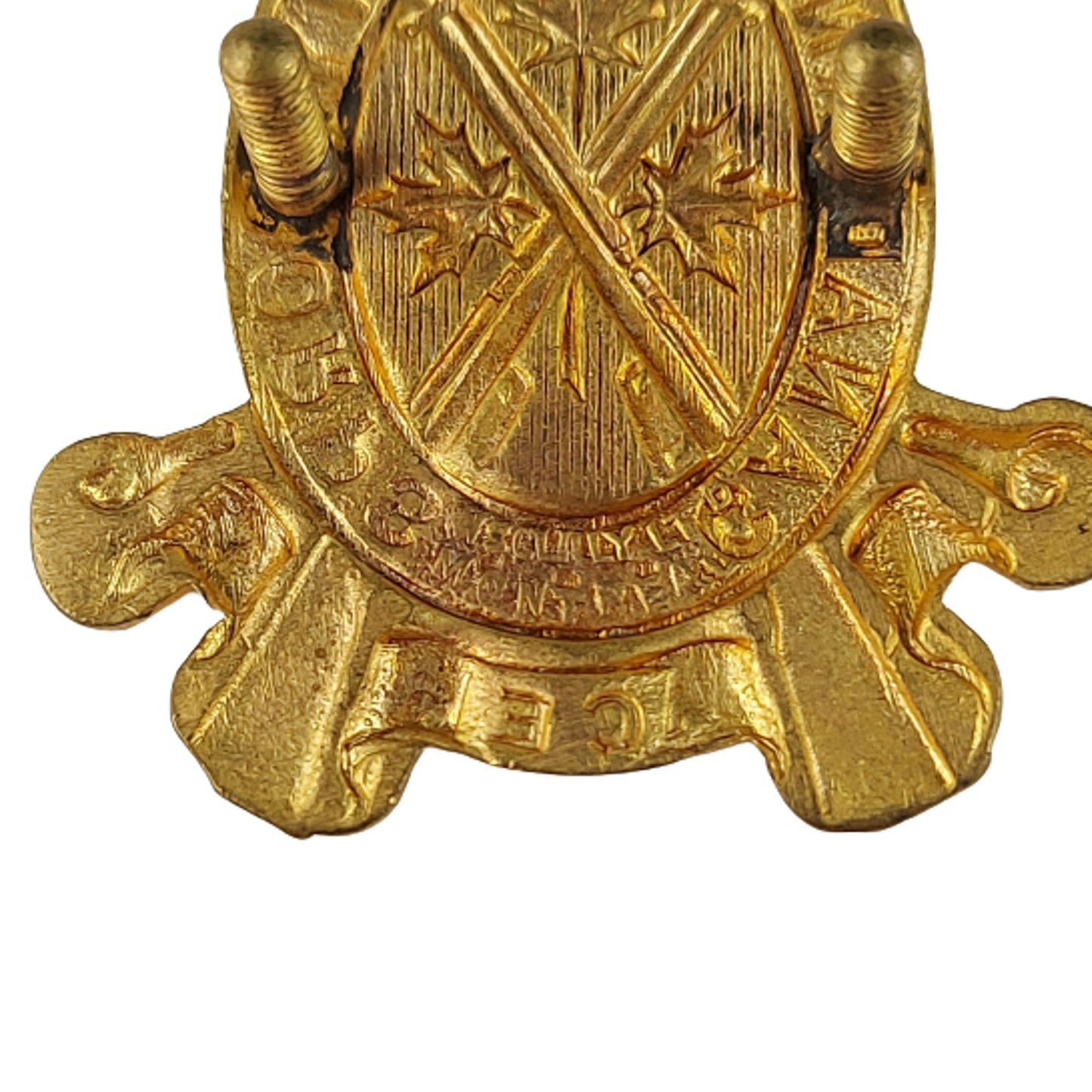WW2 Canadian Infantry Corps Officer's Cap Badge - Scully Montreal
