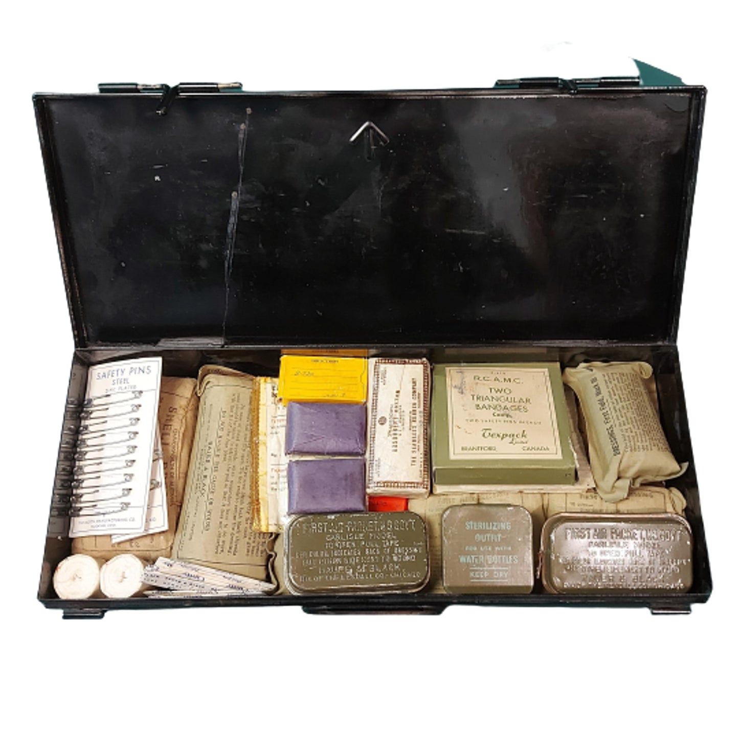 WW2 British Instruments Operation Field Kit With Contents 1940 - Medical Corps