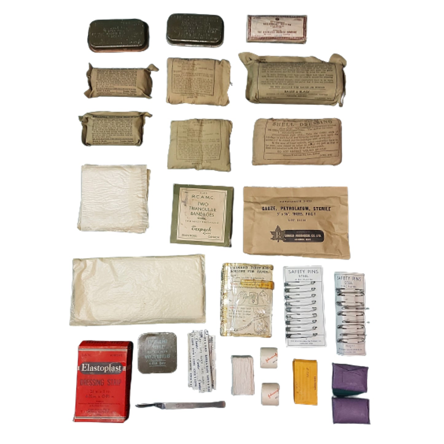 WW2 British Instruments Operation Field Kit With Contents 1940 - Medical Corps