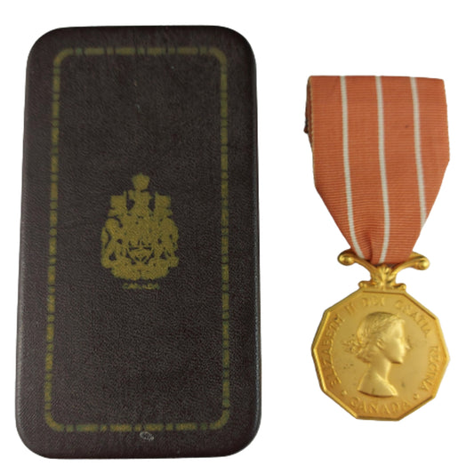 Post-WW2 Cased Canadian Forces Decoration CD Medal