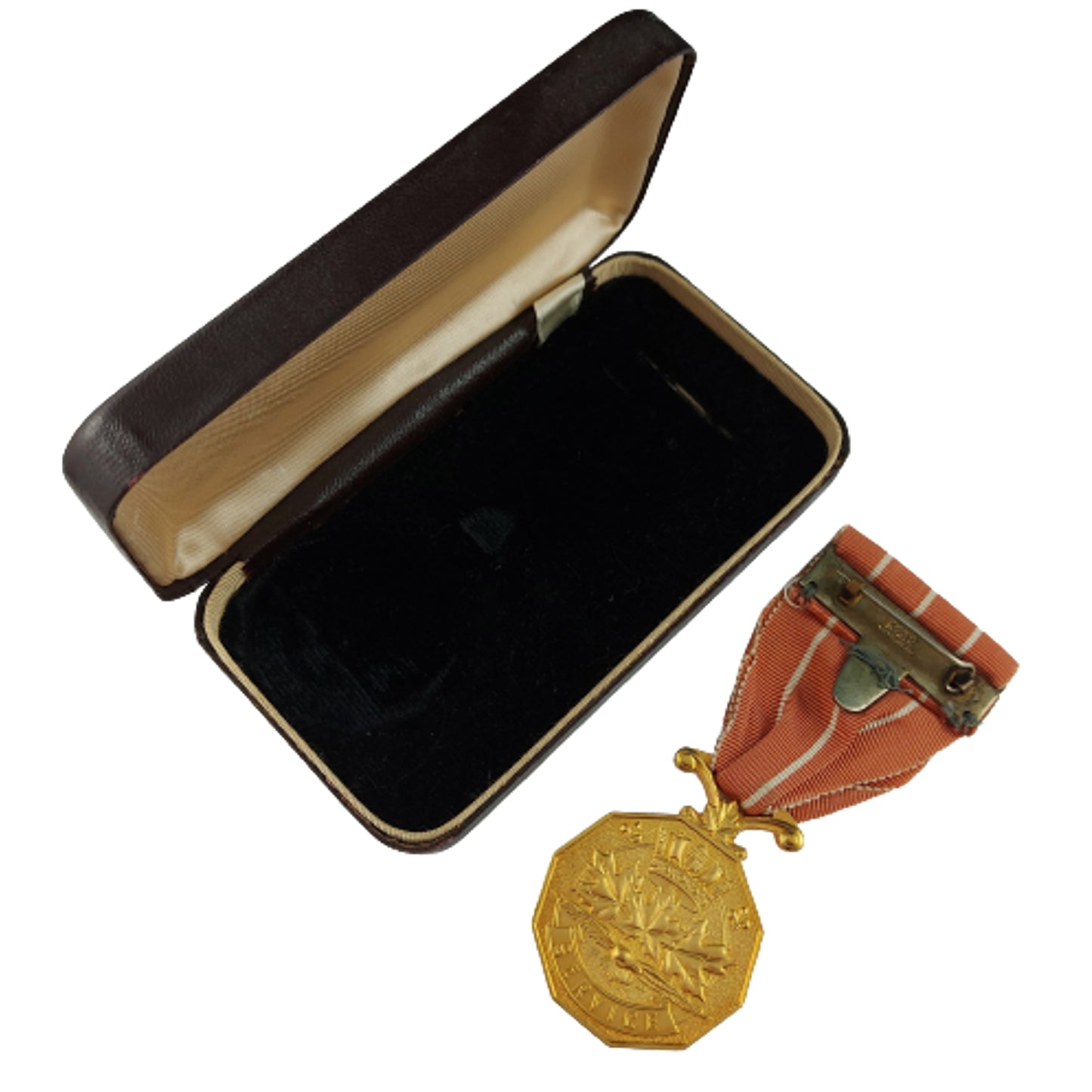 Post-WW2 Cased Canadian Forces Decoration CD Medal