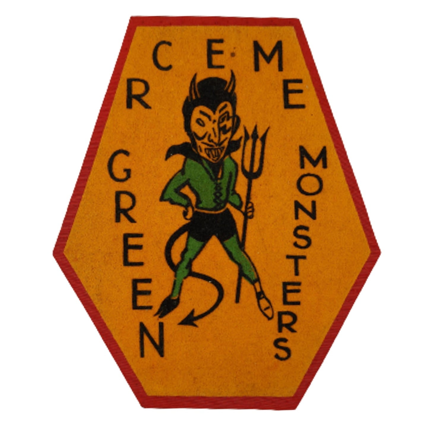 Post-WW2 RCEME Royal Canadian Electrical Mechanical Engineers Jacket Crest - Green Monsters