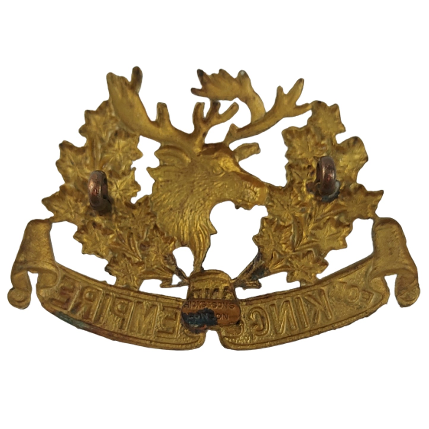 WW1 16 CLH 16th Canadian Light Horse Cap Badge - Hicks & Sons