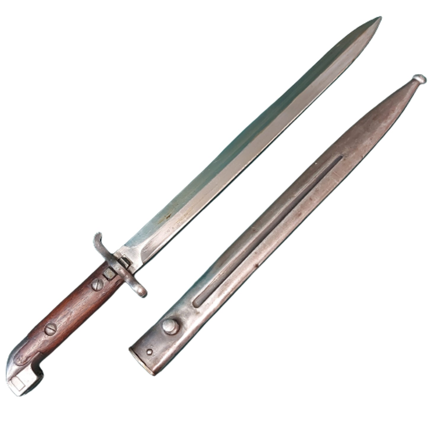 Regimentally Marked Swedish M1894 Bayonet And Scabbard