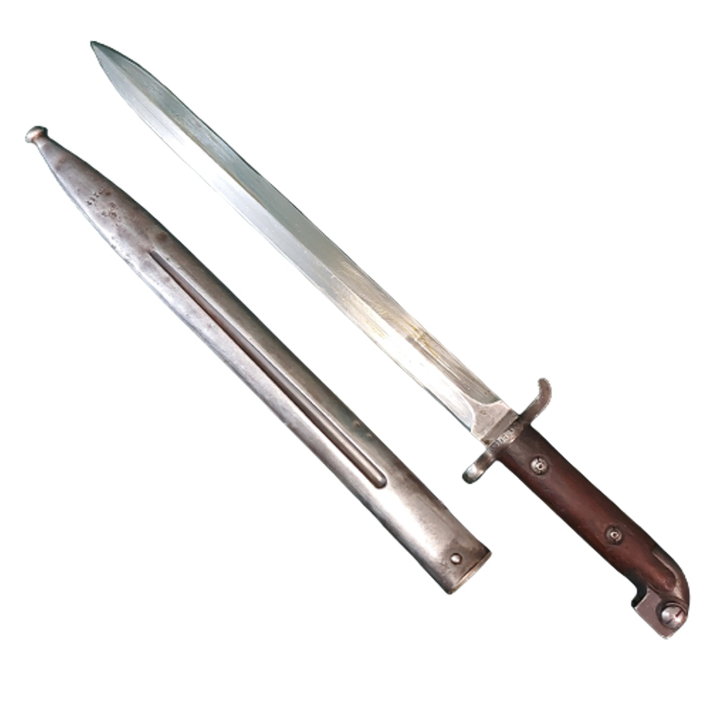 Regimentally Marked Swedish M1894 Bayonet And Scabbard