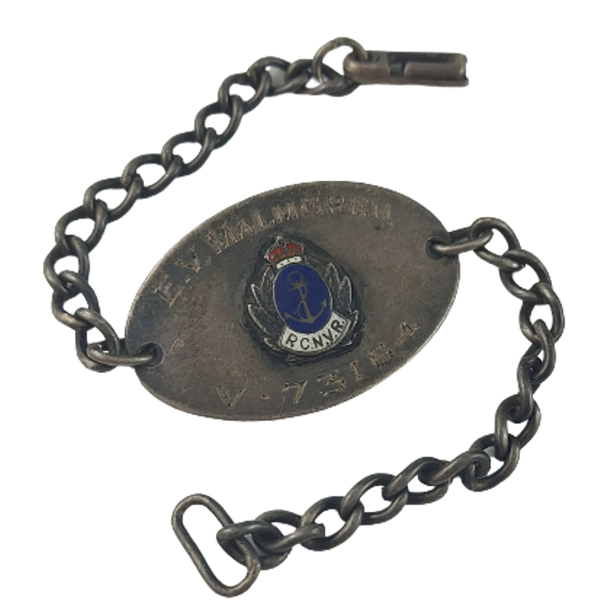 Id Disc Rcnvr WW2 RCNVR Royal Canadian Navy Veterans Reserve I.D. Bracelet – Canadian ...