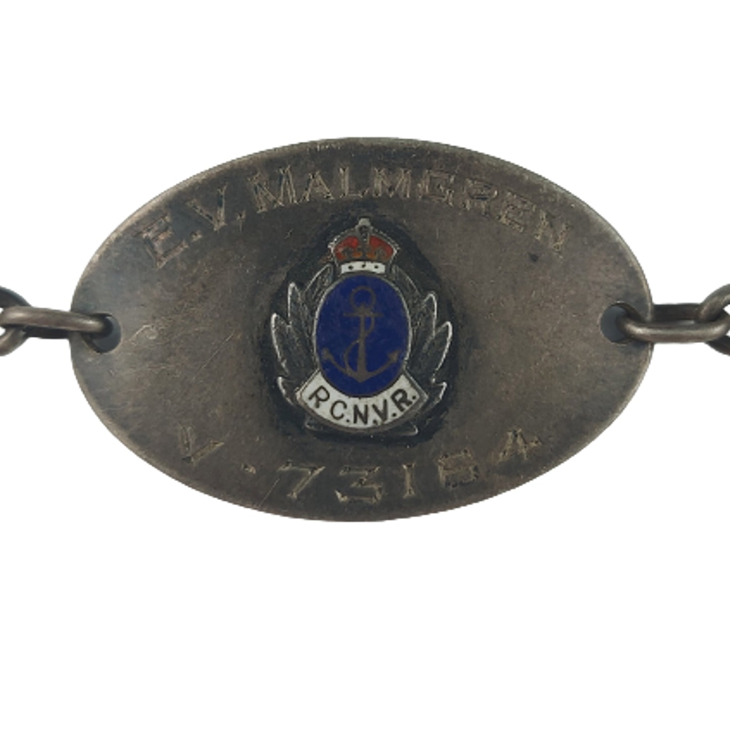 WW2 RCNVR Royal Canadian Navy Veterans Reserve I.D. Bracelet