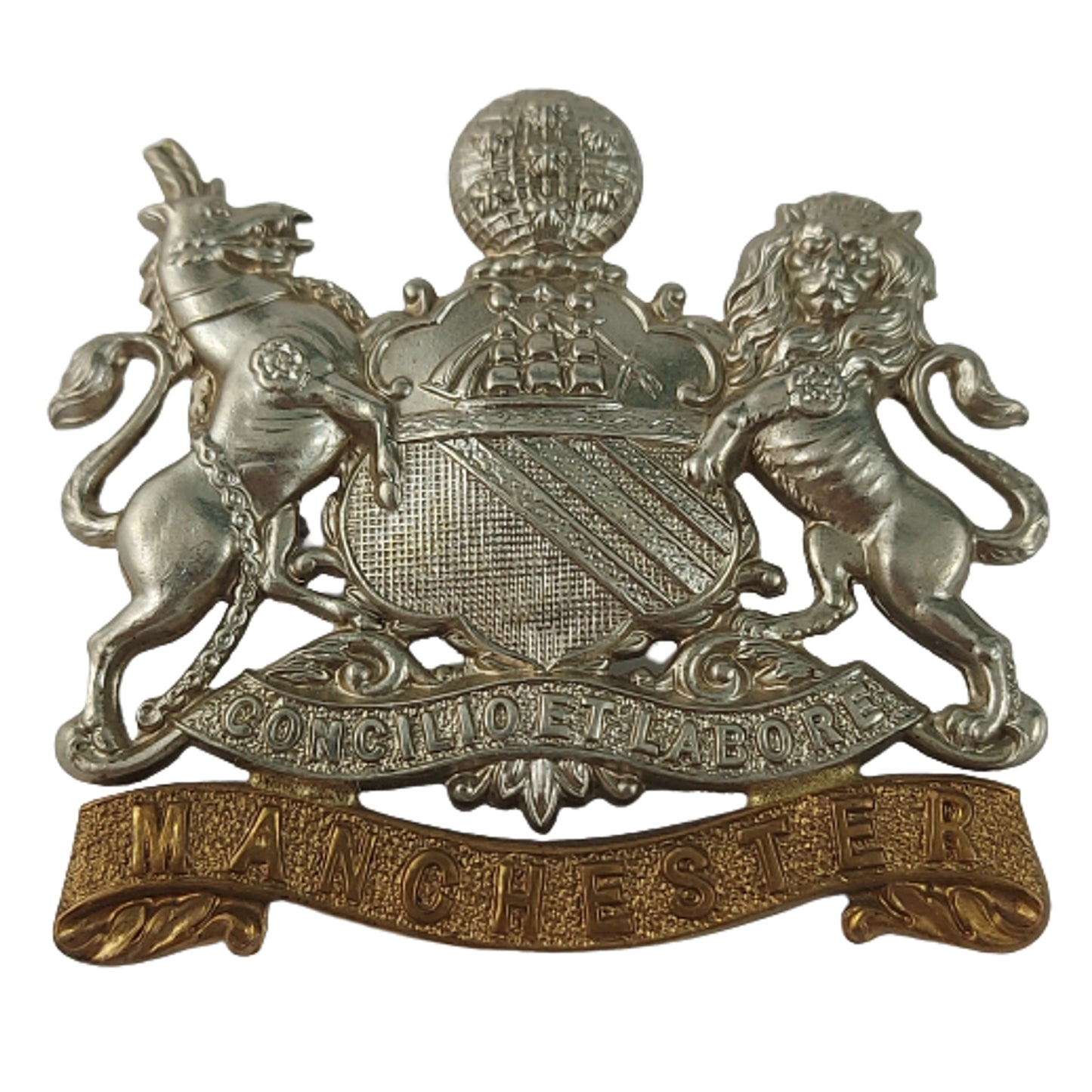 WW2 British The Manchester Regiment Cap Badge