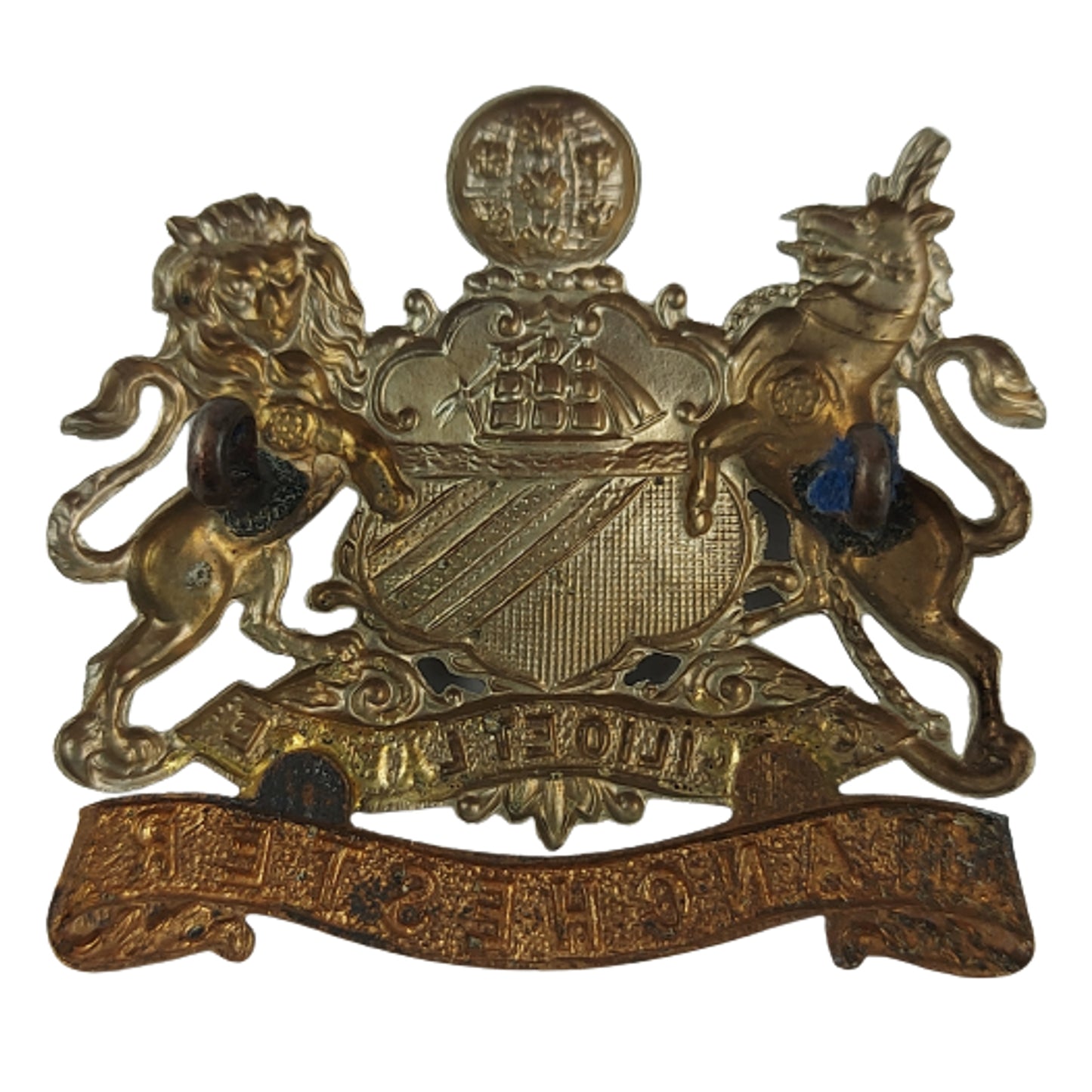 WW2 British The Manchester Regiment Cap Badge