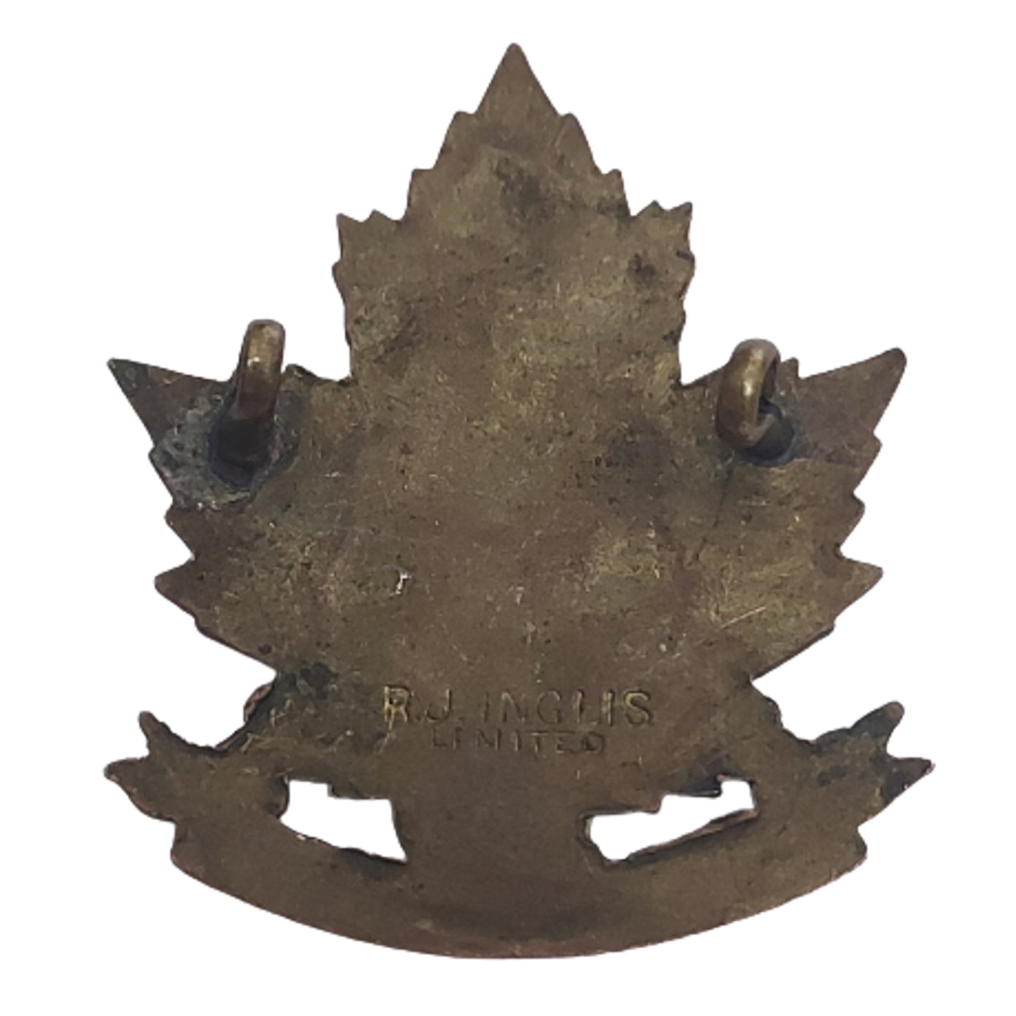 WW1 Canadian 45th Battalion Cap Badge - Manitoba Regiment - R.J. Inglis