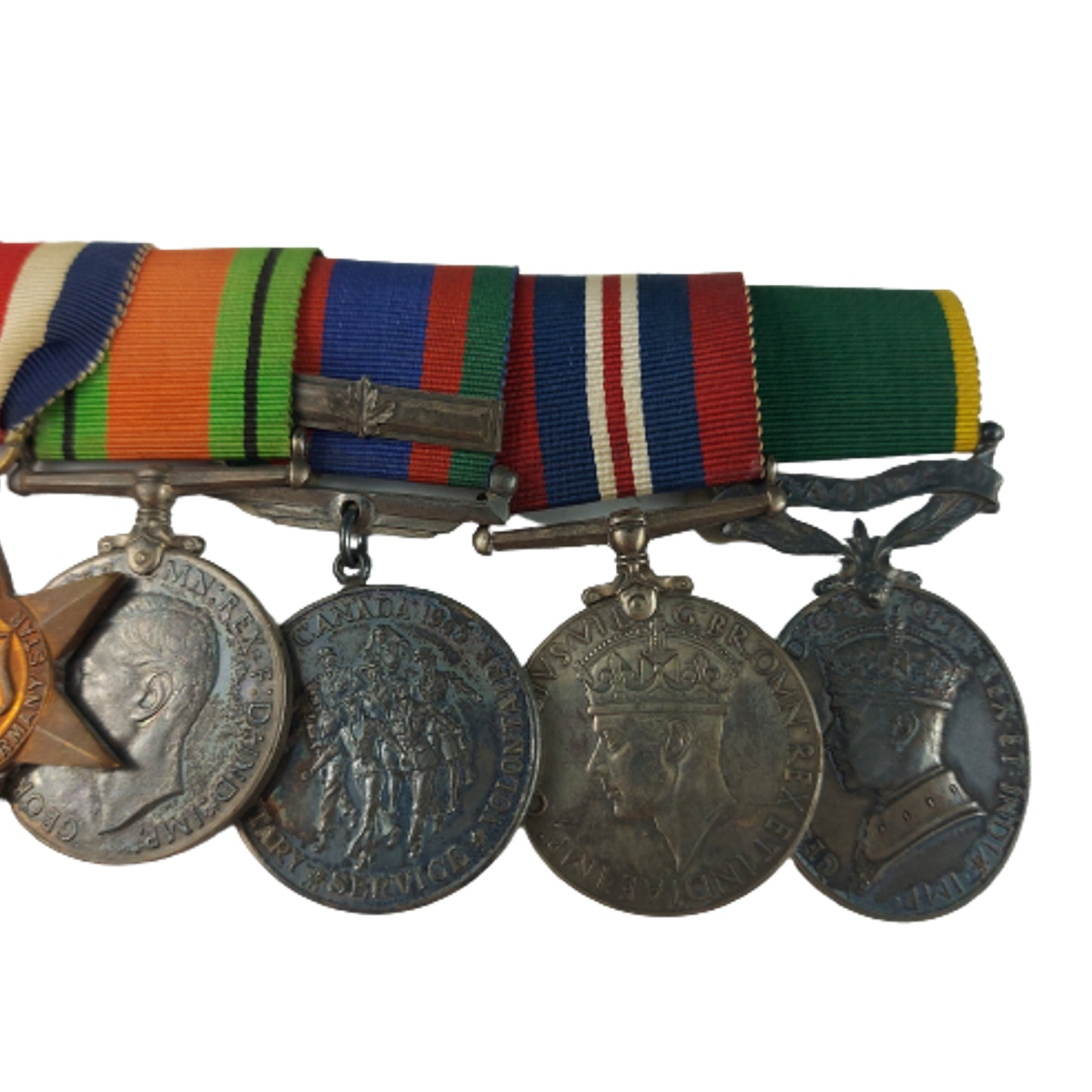 WW2 Canadian Medal Set With Photograph - Camerons Of Canada