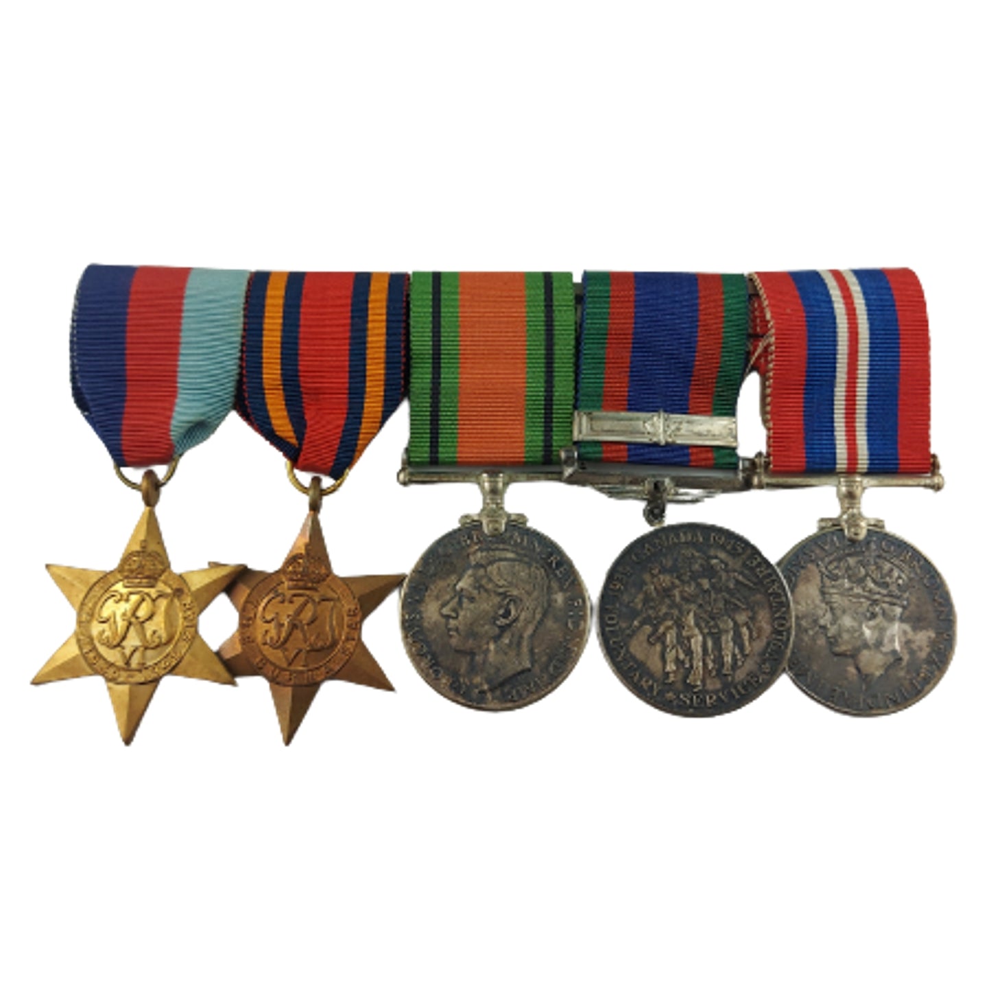 WW2 Canadian Medal Set With Photograph - Camerons Of Canada