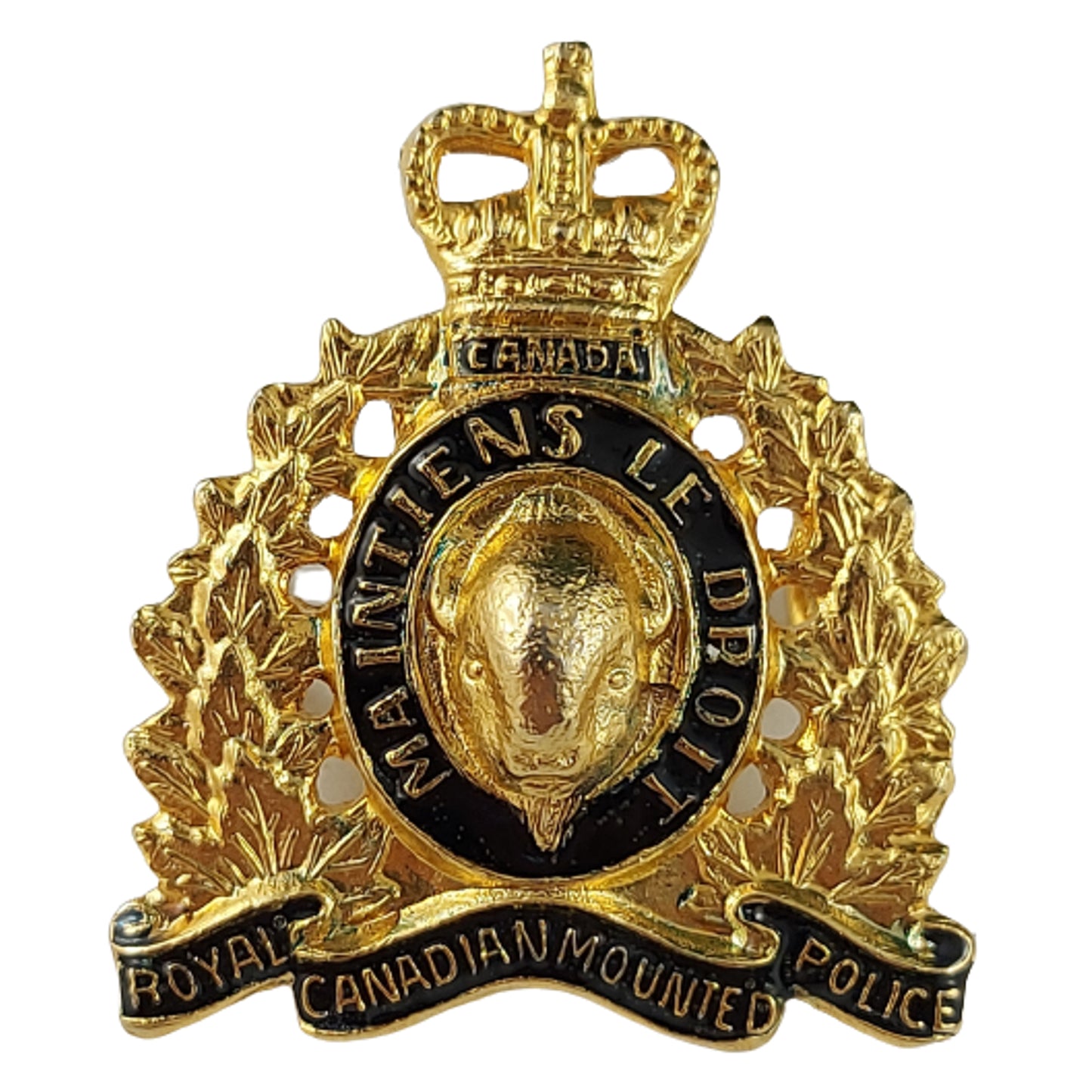 RCMP Royal Canadian Mounted Police Collar Badge