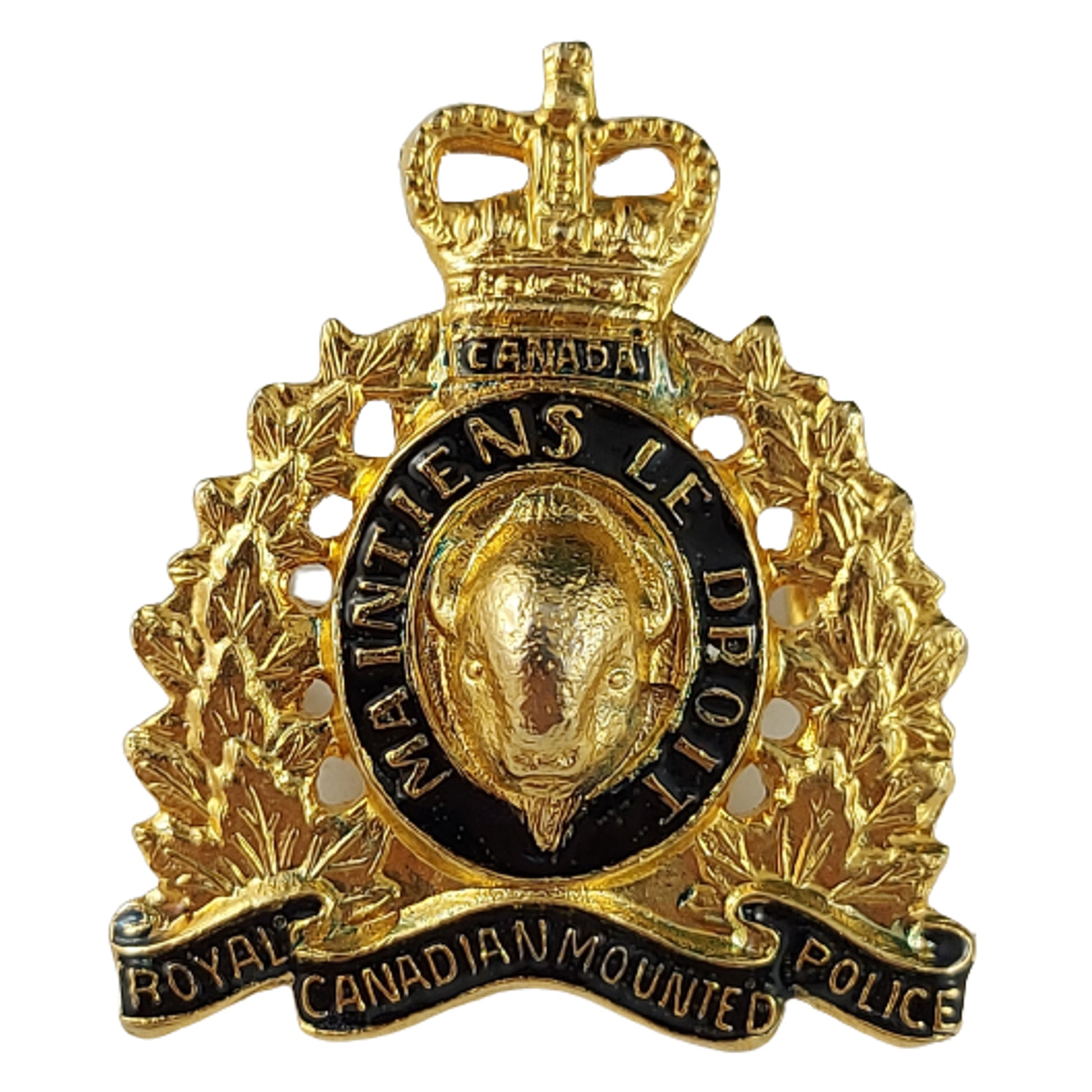 RCMP Royal Canadian Mounted Police Collar Badge Canadian Soldier rcmp-royal-canadian-mounted-police-collar-badge-canadian-soldier