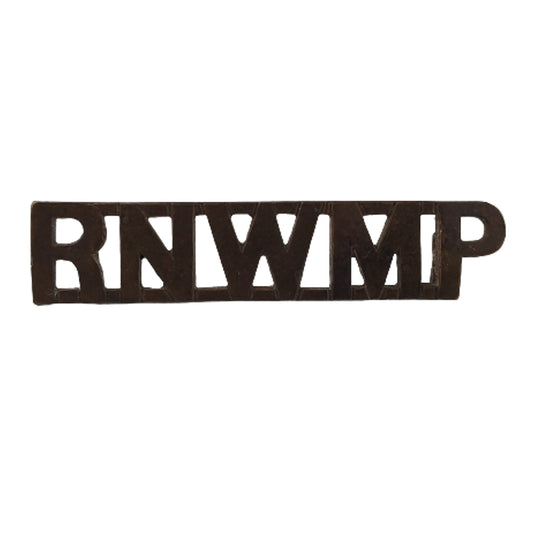 RNWMP Royal Northwest Mounted Police Shoulder Title - Gaunt London