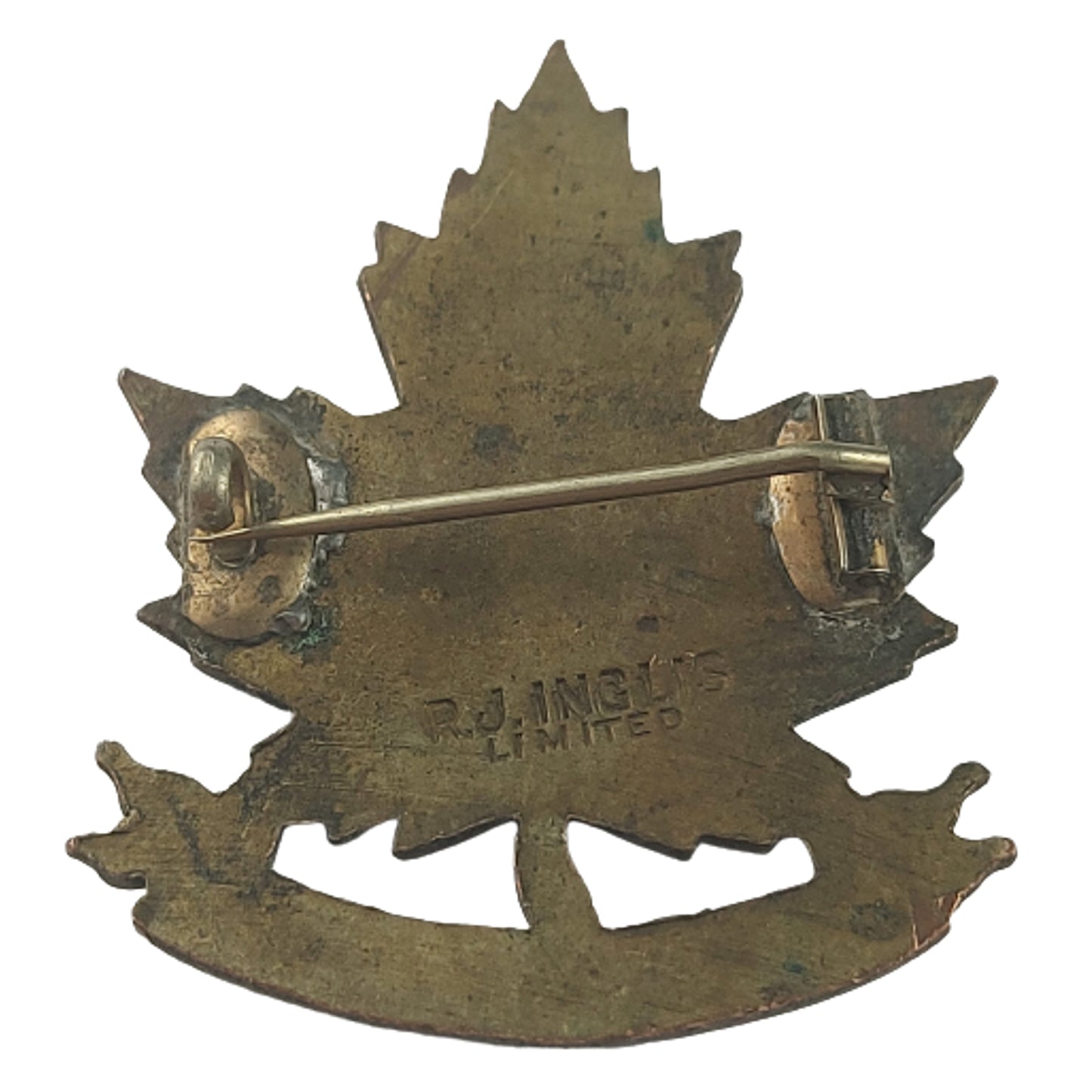 WW1 Canadian 13CMR 13th Canadian Mounted Rifles Cap Badge - R.J. Inglis