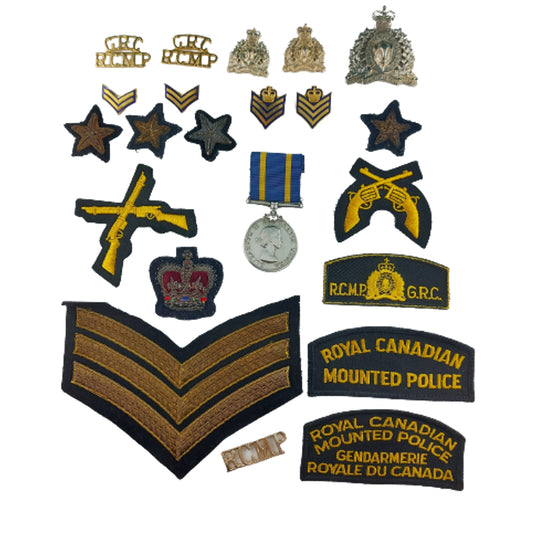 QEII RCMP Royal Canadian Mounted Police LSGC Medal And Insignia