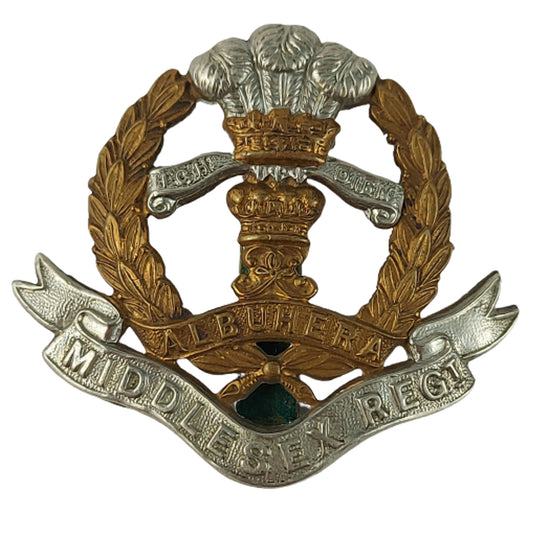 WW2 British Middlesex Regiment Cap Badge