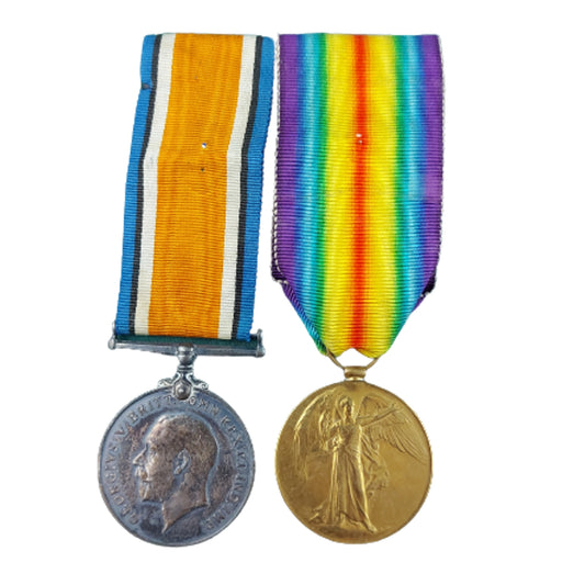 WW1 Canadian Medal Pair 101st Battalion - 85th Battalion