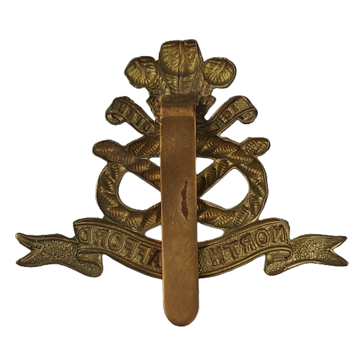 WW2 British North Stafford Staffordshire Regiment Cap Badge